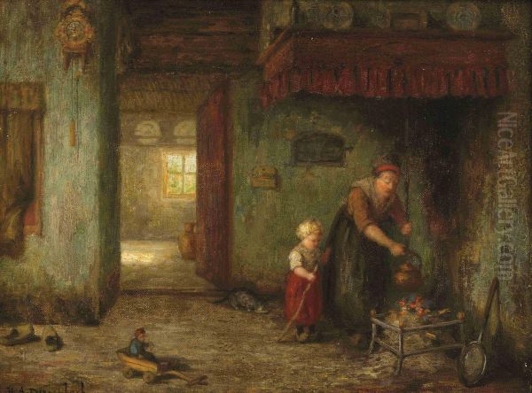 Interior With Mother And Child - view 1