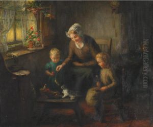 Playtime by Hendricus Anthonius Dievenbach