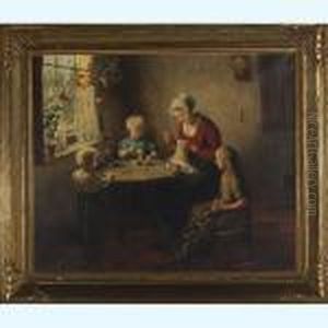 Playtime by Hendricus Anthonius Dievenbach