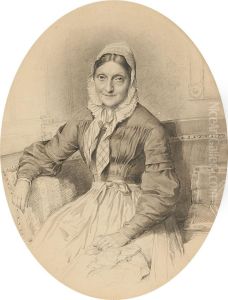 Zwei Portrats Der Eheleute Dobner by Samuel Diez