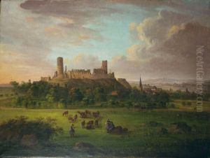Ruine Der Burg Munzenberg Bei Butzbach. by Jakob Diezler