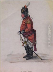 Portrait Of The Elderly General Sir Harry Burrard. by Robert Dighton