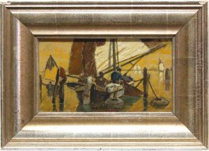 Fischerboote by Ludwig Dill