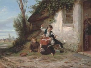 The New Arrival by Hendrick Joseph Dillens
