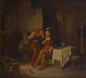La Visite Du Gentilhomme by Henri Jozef Dillens