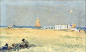 Bord De Mer En Italie. by Juliaan Dillens