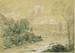 "am Bassaflus.- Bei Meran, Gegen Das Bassa Thal". by Cantius Dillis
