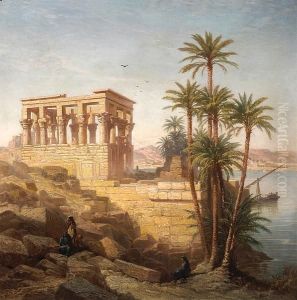 The Hypaethral Temple, Philae, Egypt by Frank Dillon