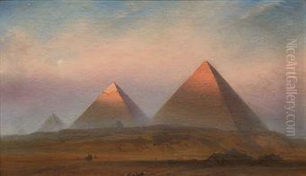 The Pyramids Of Gizeh At Sunrise - view 1