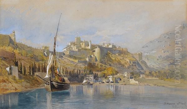View Of The Castle And Harbour, Monaco - view 1