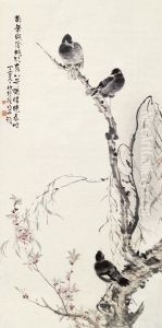 Birds And Flowers by Bao Ding