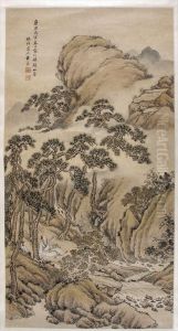 "mountain Landscape by Huang Ding