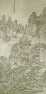 Landscape by Huang Ding