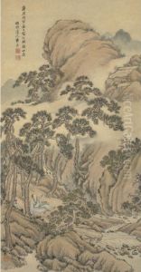 Scholar Seated In Landscape