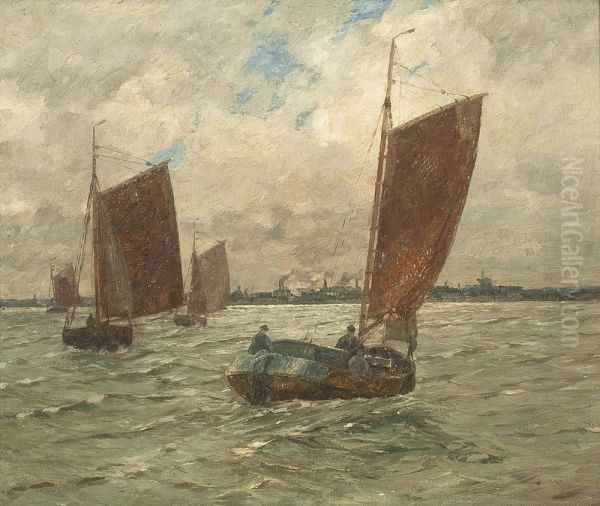 Fischerboote Vor Derkuste - view 1
