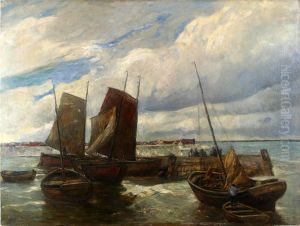 Fischerkahne Vor Sylt by Andreas Dirks