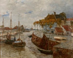 Munkmarschener Hafenansicht Auf Sylt by Andreas Dirks