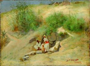 A La Fontaine A Tanger by Jean Discart