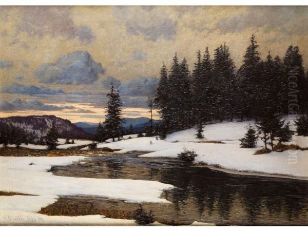 Schwarzwaldlandschaft Im Schnee - view 1