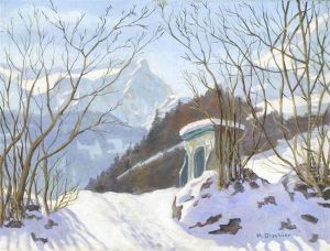 Winter Landscape In The Black Forest by Hermann Dischler