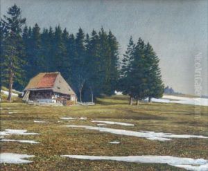 Die Rankmuhle Bei St. Margen by Hermann Dischler