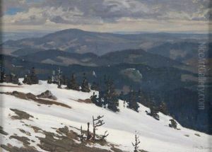 Spatwinter Im Schwarzwald by Hermann Dischler