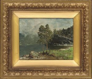 A Norwegian Fjord by Andreas Edvard Disen