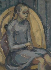 Portrait Of A Young Girl by Jessica Stewart Dismorr