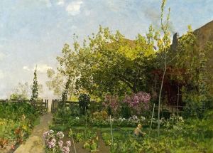 Garten In Traismauer by Adolf Gustav Ditscheiner