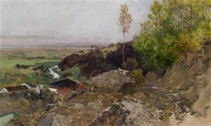 Bei Braunau In Ob.oesterreich by Adolf Gustav Ditscheiner