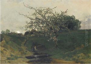 A Maid Fetching Water Under A Tree