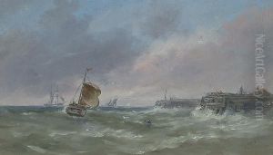 Boats Off A Coast; And Boats Off A Harbour by Frederick Charles Dixey