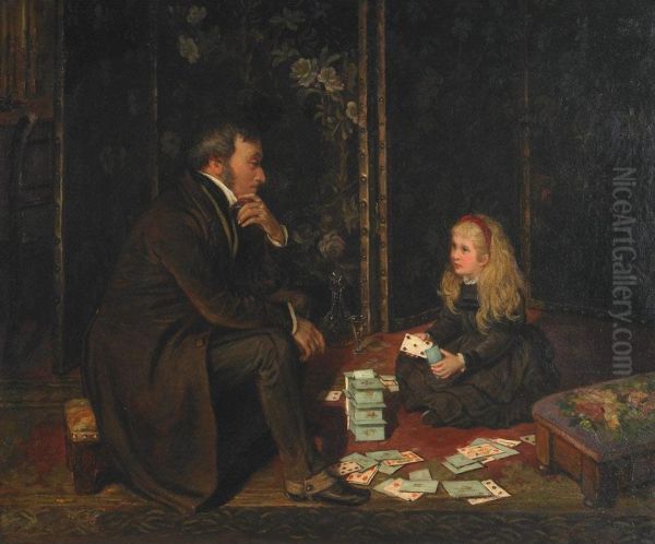 Playing Cards With Father - view 1