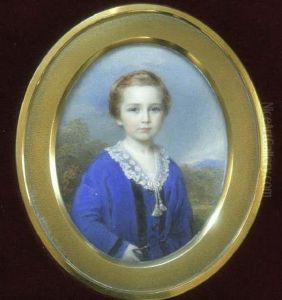 Miniature Of Greville John Massey Bagot Chester With Parkland Beyond Oval 3.75 X 3in