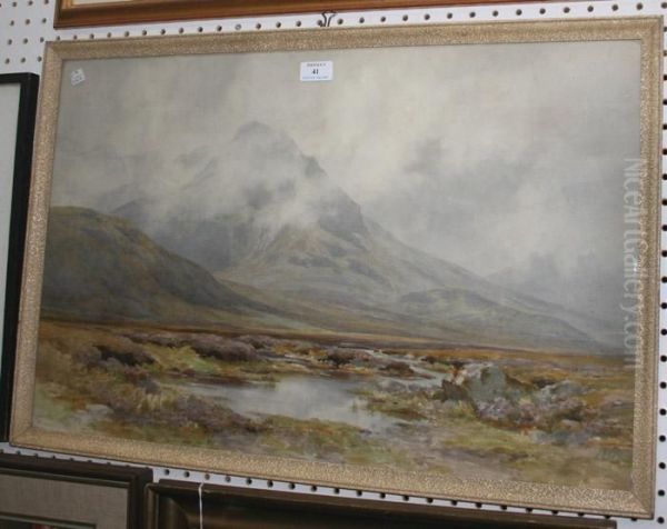 View Of A Mountain And Meandering Stream - view 1