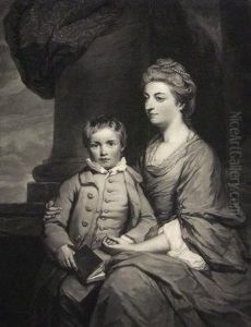 Elizabeth, 
Countess Of Pembroke With Her Son by John Dixon