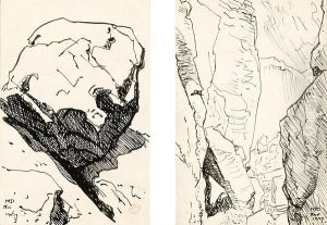 Study Of A Boulder by Maynard Dixon