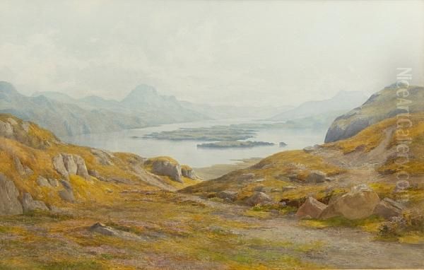 Loch Maree From Above Curree Bay - view 1