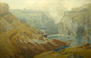 King Arthur'scastle, Tintagel by Percy Dixon