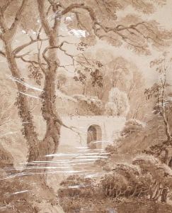 Rural Landscape With A Bridge by William Dixon