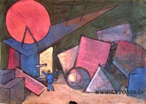 Design Of Theater "zori" Decorations by Vladimirs Dmitrijevs