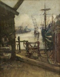 Building The New Bridge Over The Lee by Lady Kate Dobbin