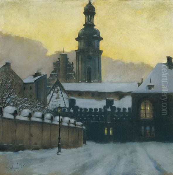 Winter Evening In Lvov - view 1
