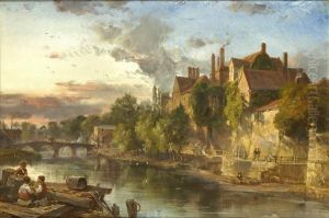 The Old Bridge And Ancient Palace On The Medway At Maidstone