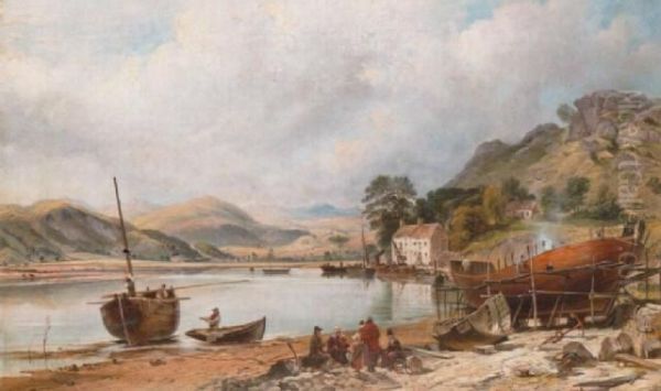 Shipbuilding At Penmaenpool - view 1