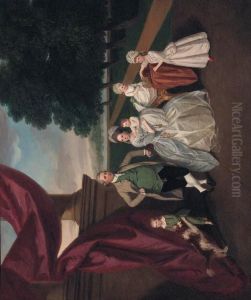 Portrait Of The Ashby Family Of Isleworth And Bromley by Daniel Dodd