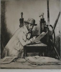 (muirhead) Bone At The Press by Francis H. Dodd