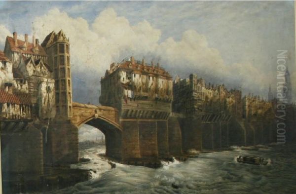 A View Of The Old London Bridge - view 1