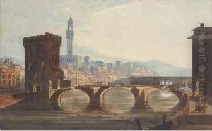 Ponte Di Santa Trinita, Florence by Joseph Josiah Dodd