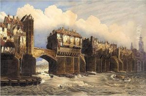 Old London Bridge by Joseph Josiah Dodd